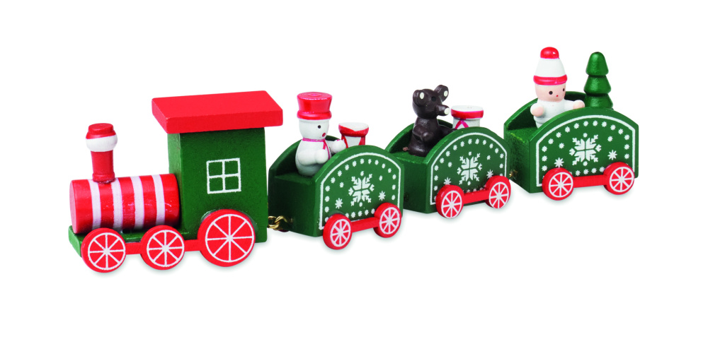 Логотрейд pекламные продукты картинка: Wooden Christmas train